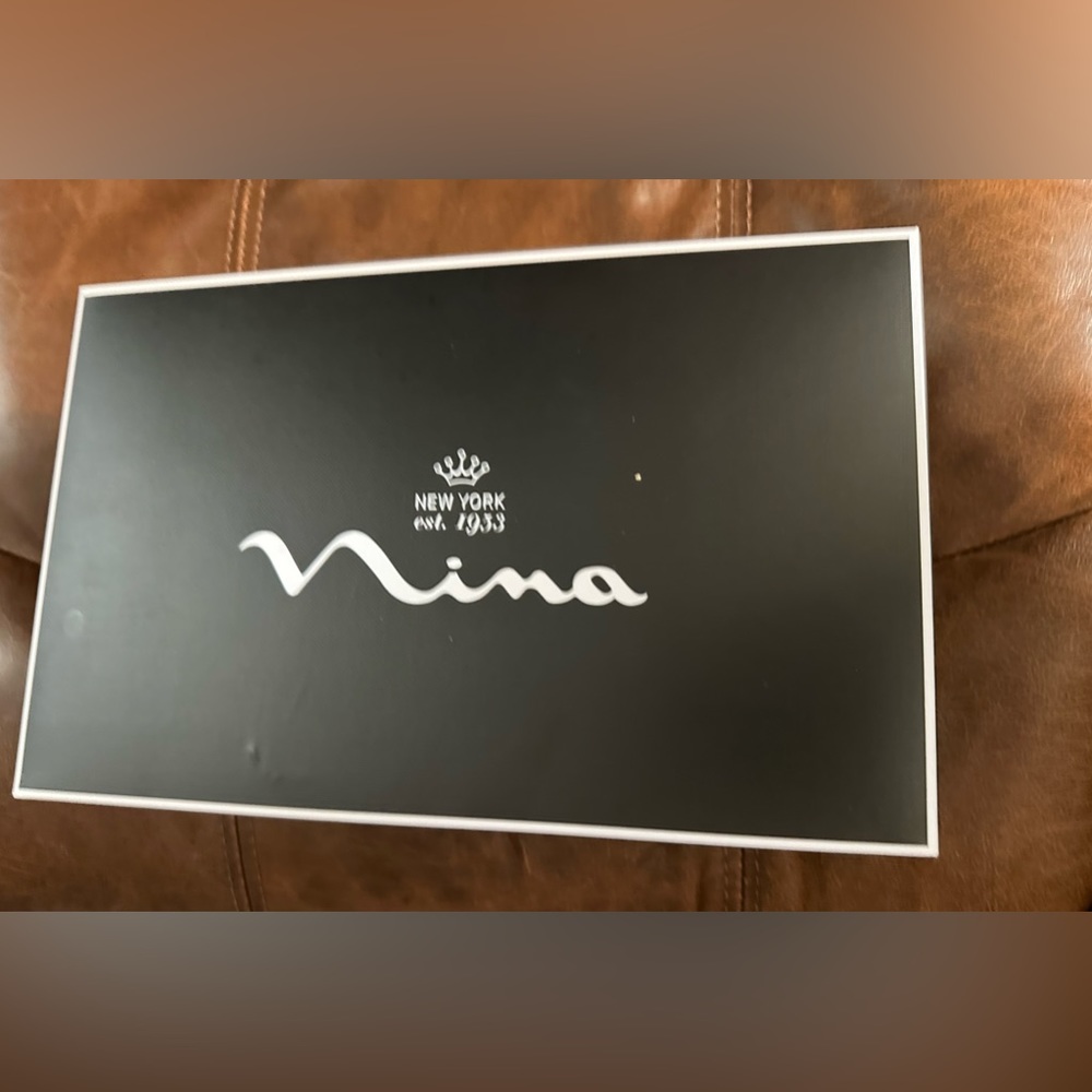 NWB - Nina Women's Nelena YF Evening Sandals / color black size 9.5 - Picture 2 of 9